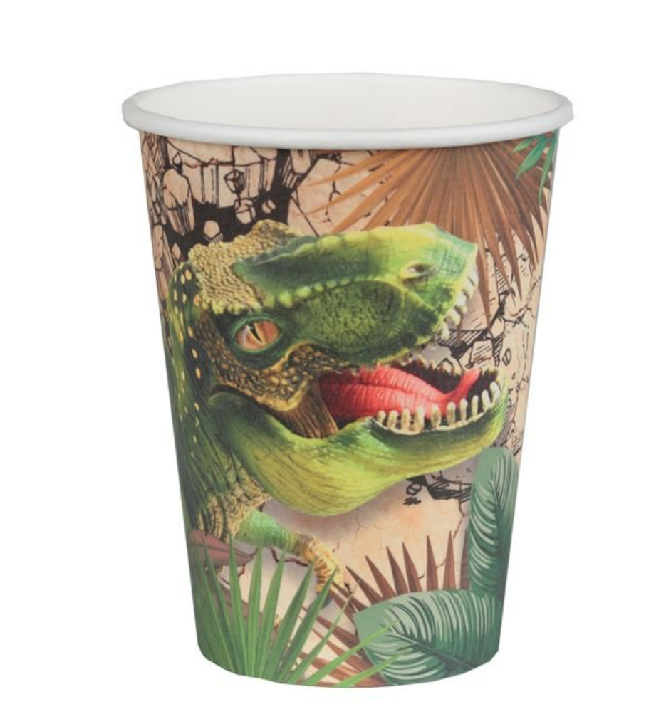 10 GOBELETS DINOSAURE 27 CL
