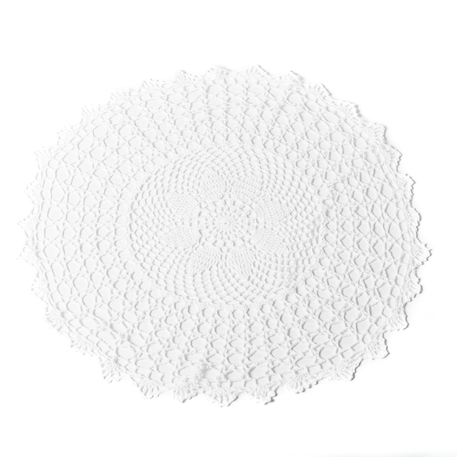 NAPPERON CROCHET BLANC 50 CM