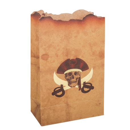 4 SACHETS PIRATE KRAFT 9.5 X 15 CM