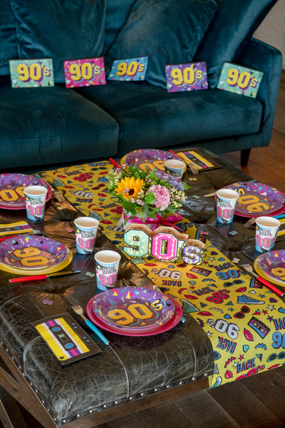 10 GOBELETS 90'S MULTICOLORE 27CL – Image 2