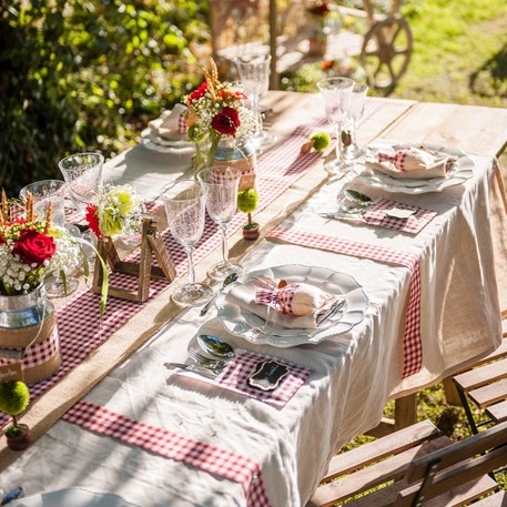 CHEMIN DE TABLE TOILE DE JUTE 28 CM X 5 M – Image 2