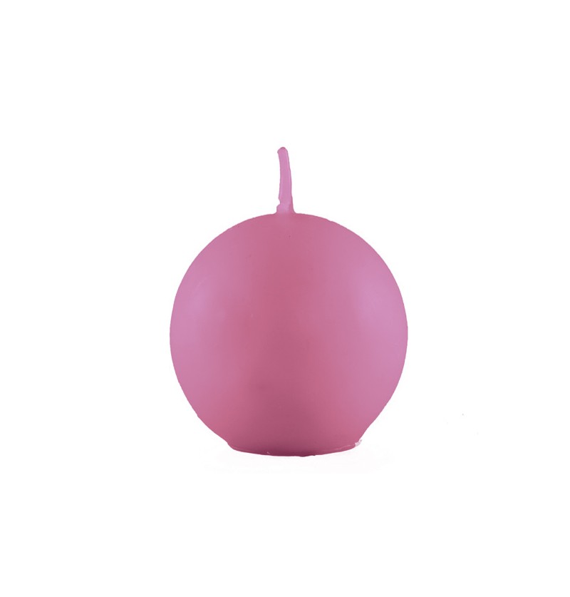 BOUGIE BOULE DIAM 6CM FUCHSIA