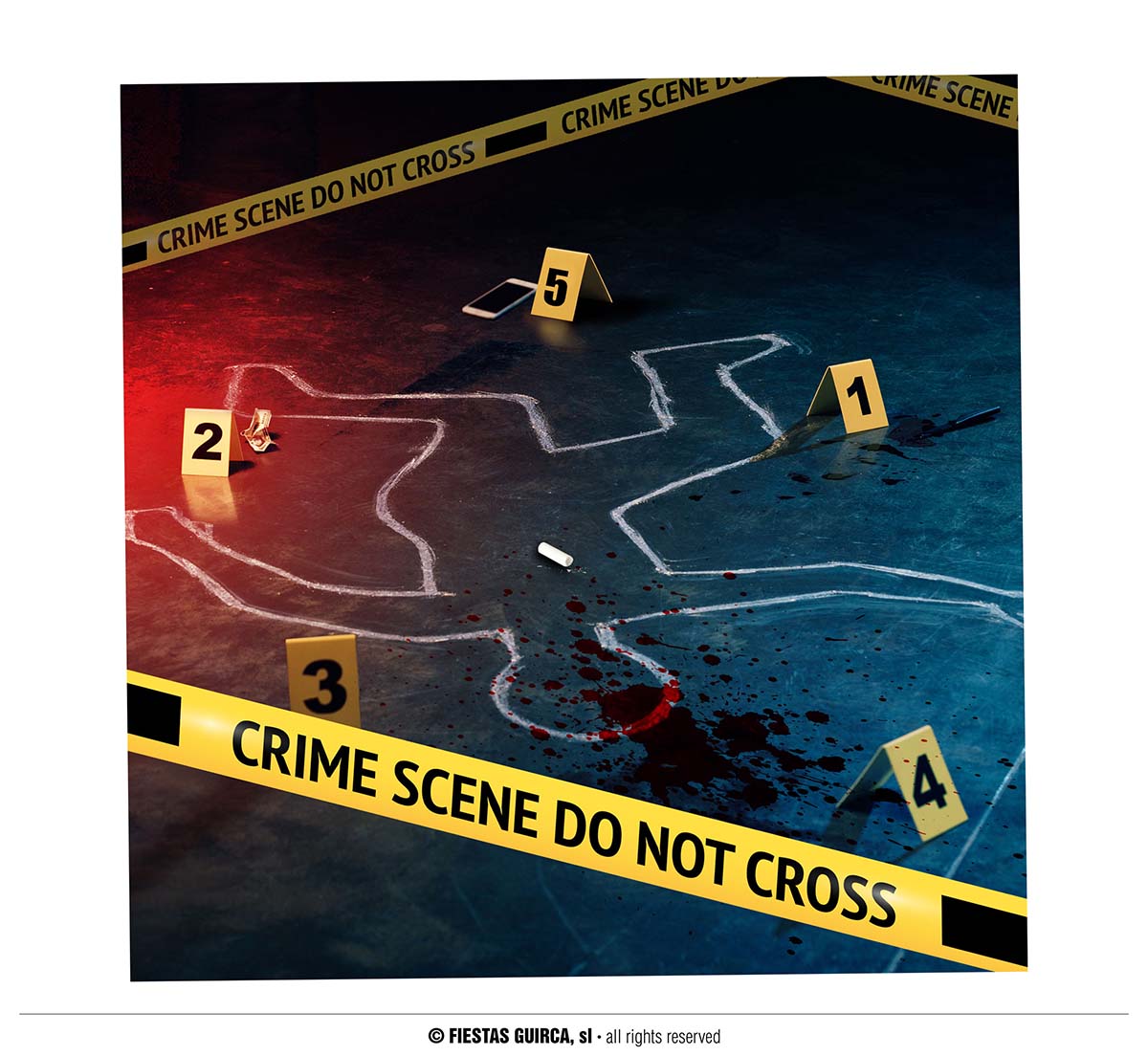 SILOUHETTE CRIME (NUMERO ET BANDE)