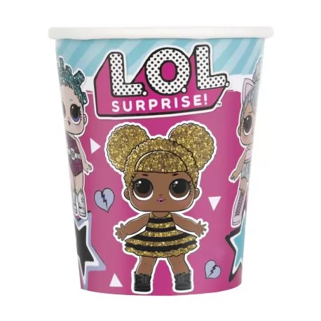 8 GOBELETS CARTON LOL