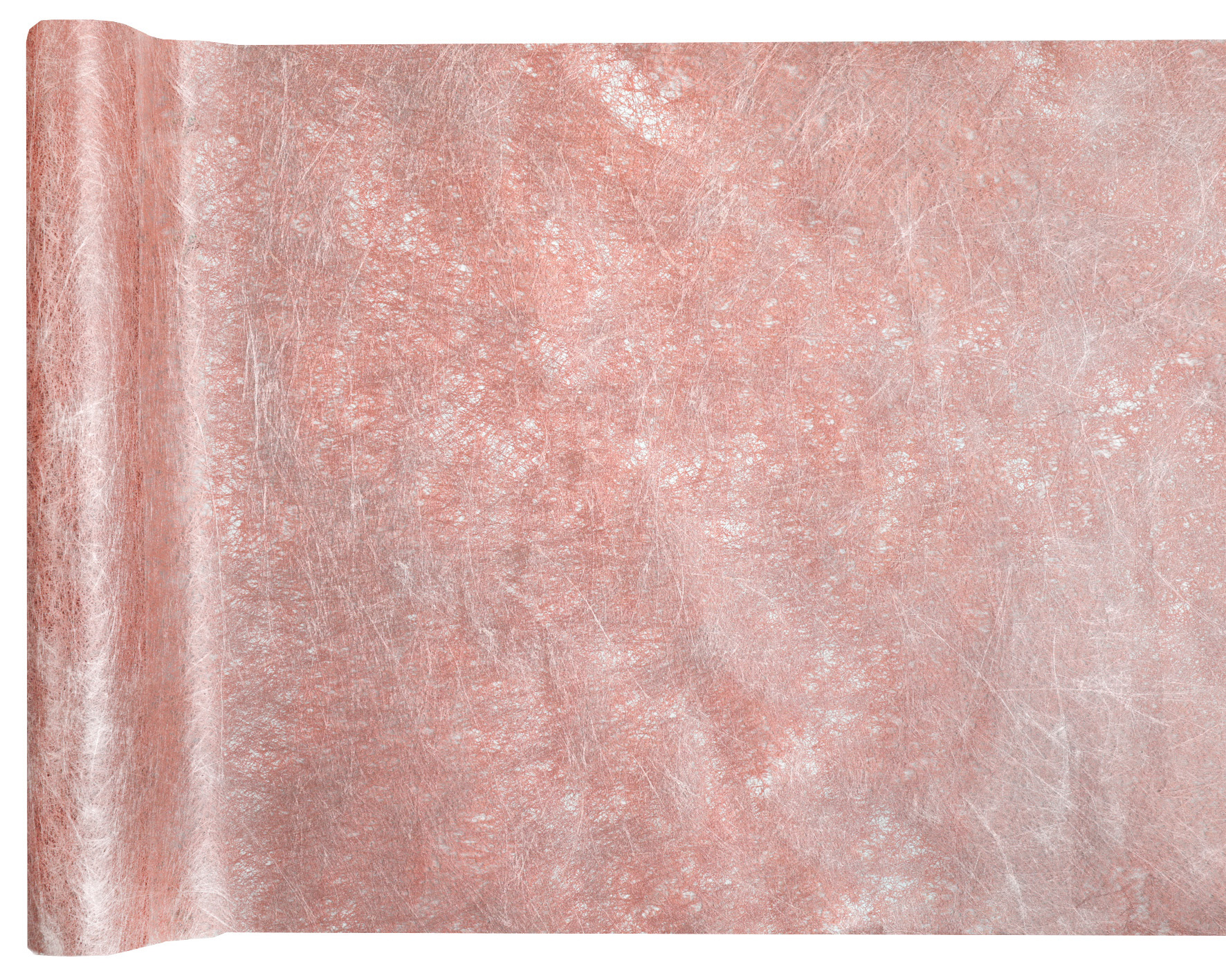 CHEMIN DE TABLE FANON MÉTALLISÉ ROSE GOLD 30 CM X 5 M