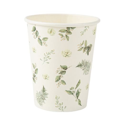 8 GOBELETS BOTANIQUE FEUILLAGES ET OR 25ML