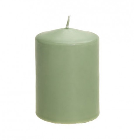 BOUGIE CYL VERT SAUGE 6CM X 10CM