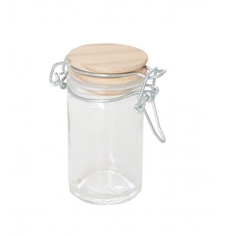 CONTENANT VERE AVEC COUVERCLE BOIS 4.5CMX9CM