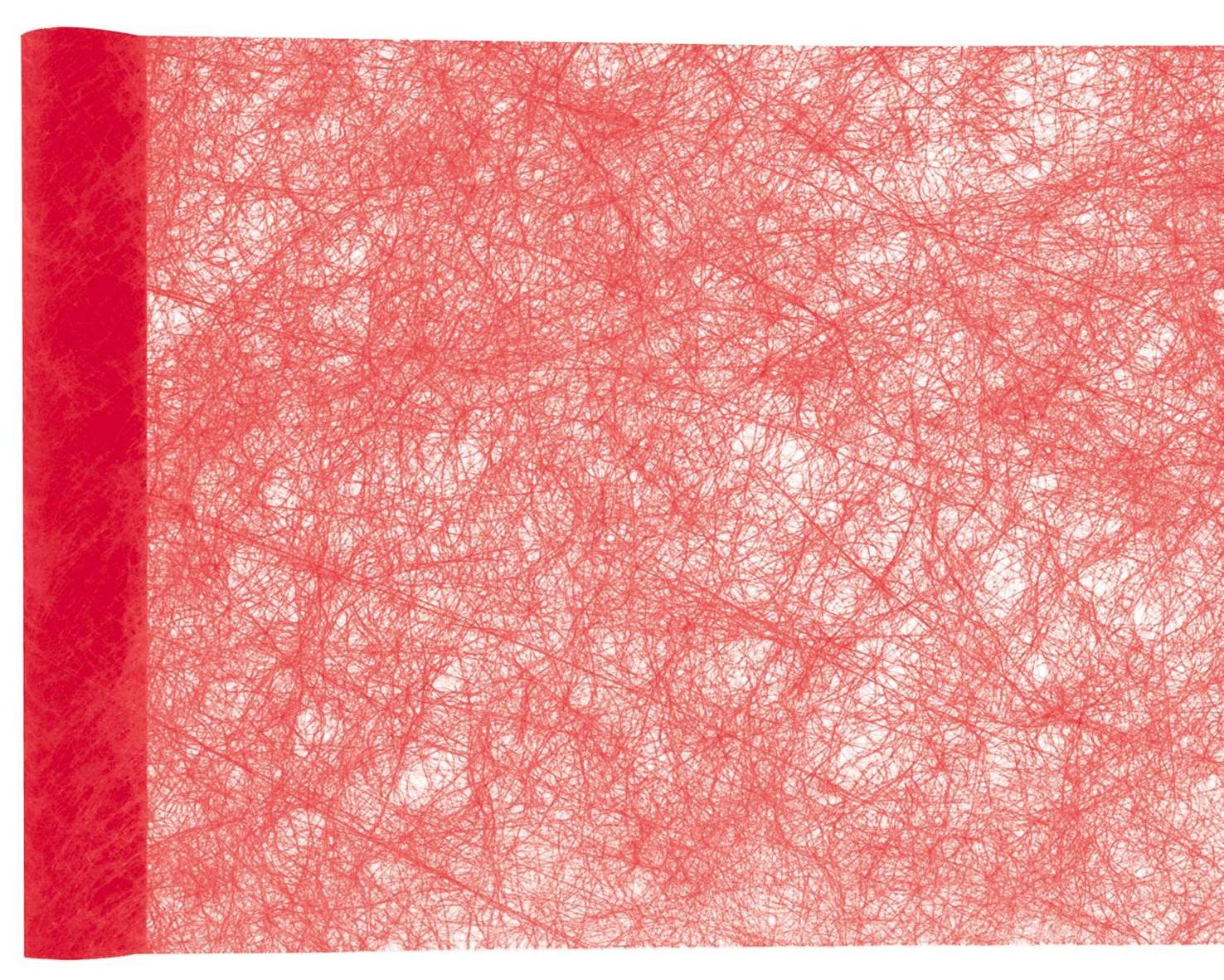 CHEMIN DE TABLE FANON ROUGE 5M