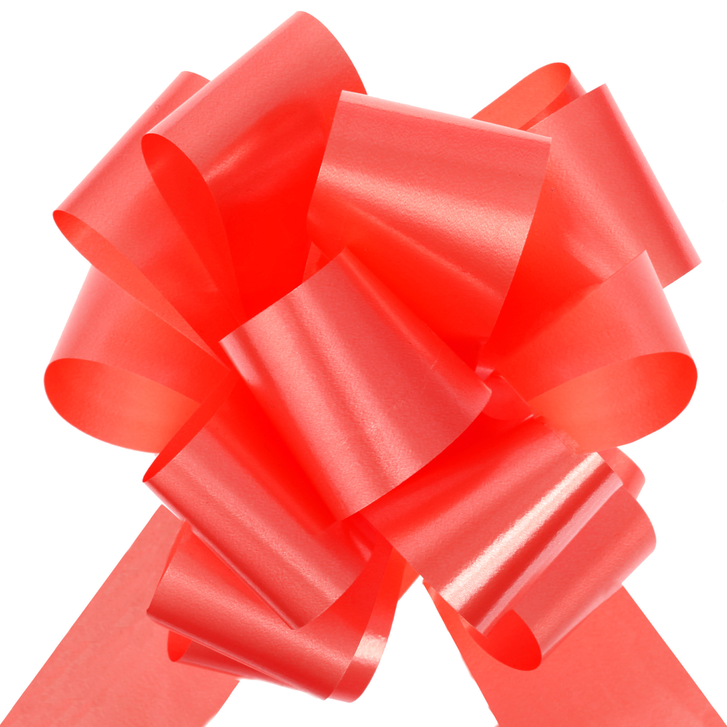 10 NOEUDS STRIP UNI ROUGE 5CM
