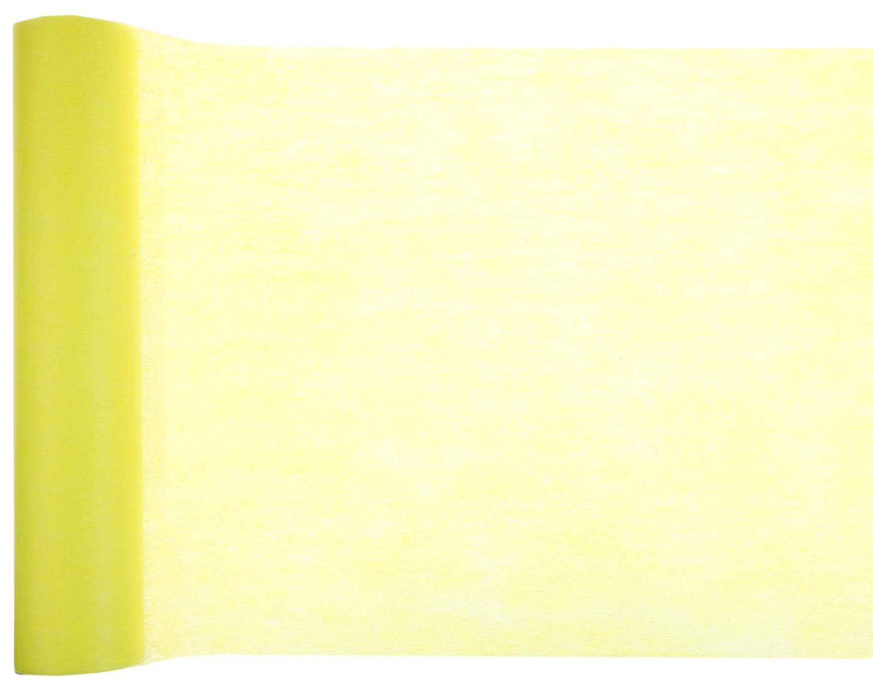 CHEMIN DE TABLE INTISSÉ JAUNE 30 CM X 10 M