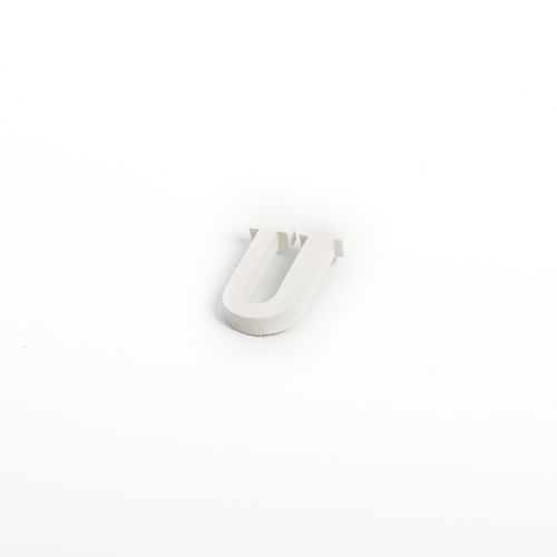 LETTRE "U" 5CM BOIS BLANC.