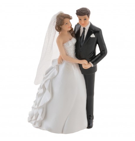 COUPLE MARIES RESINE SE TENANT LA MAIN