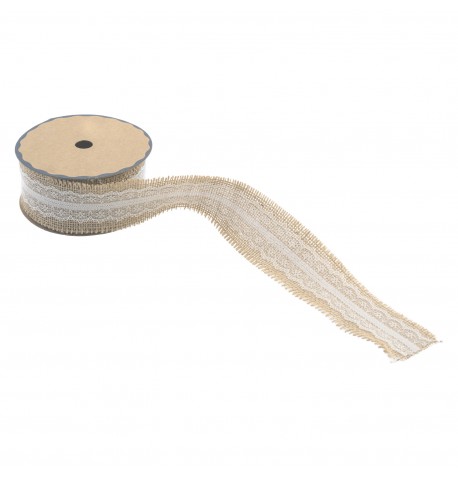 RUBAN JUTE DENTELLE