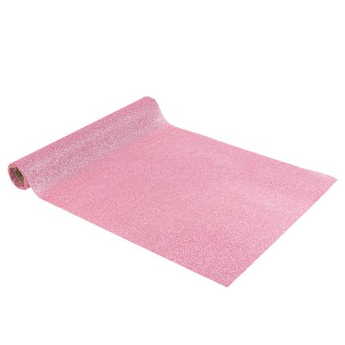 CHEMIN DE TABLE ÉTINCELANT PAILLETTES ROSES