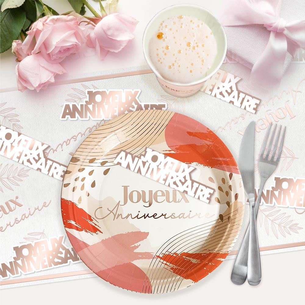 DUO DECO DE TABLE PARTY BLUSH – Image 2