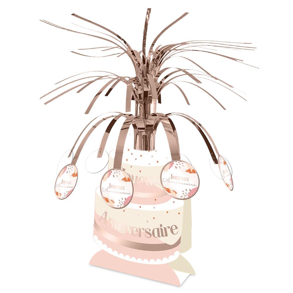 CENTRE DE TABLE ANNIVERSAIRE PARTY BLUSH – Image 2