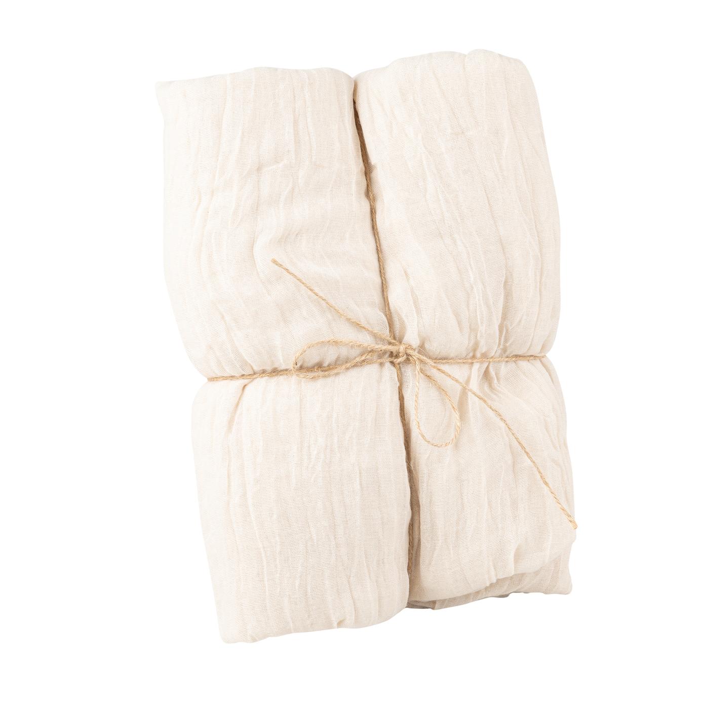 CHEMIN DE TABLE CHEESECLOTH SABLE