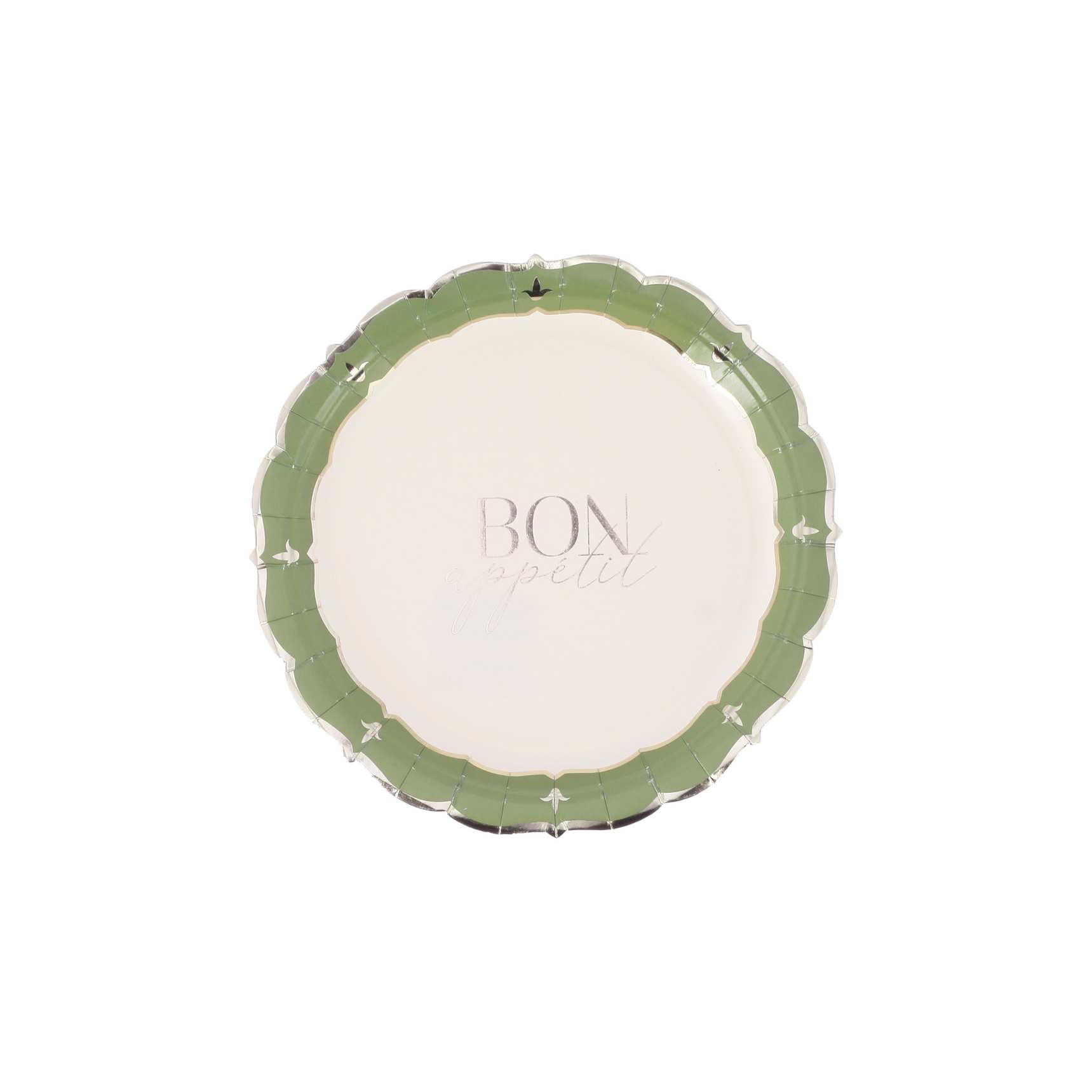 8 ASSIETTES "BON APPÉTIT" JARDIN À LA FRANÇAISE