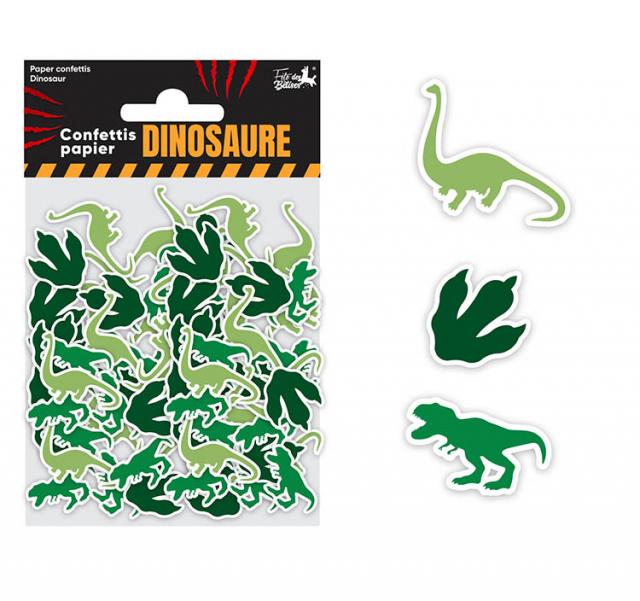 50 confettis dinosaure