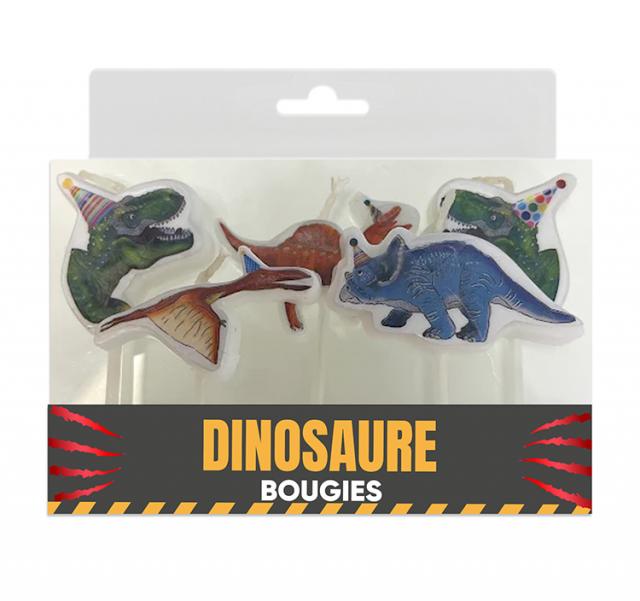 5 bougies dinosaure
