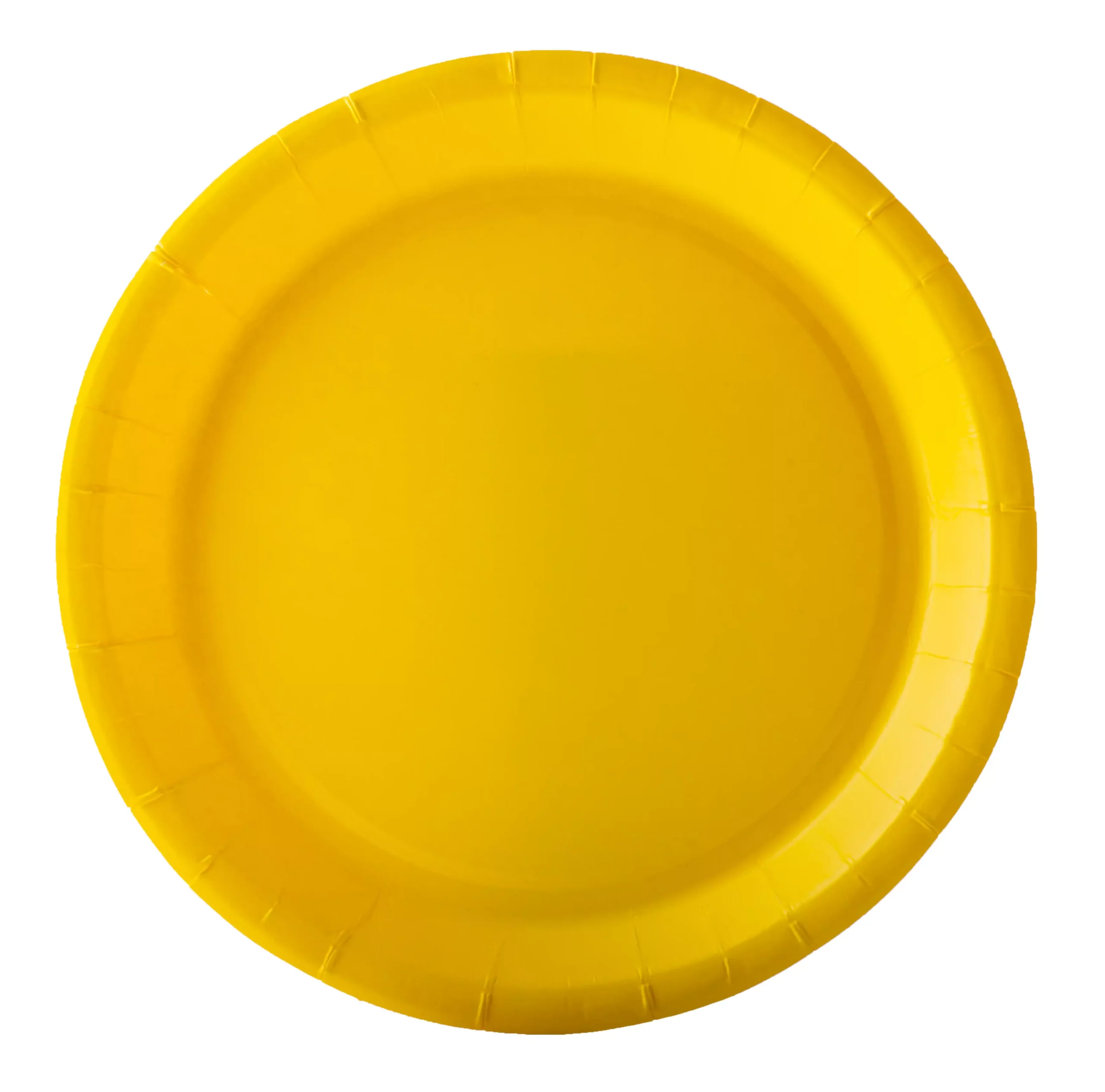10 grandes assiettes jaune