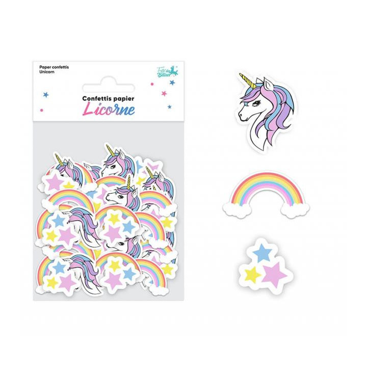 Confettis de table Licorne