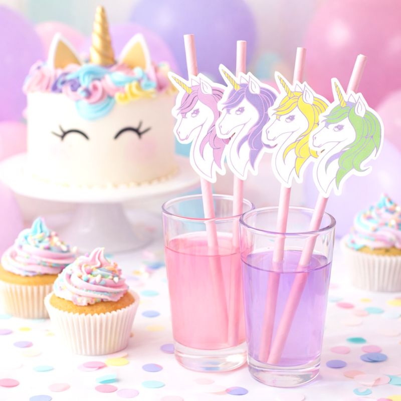 6 pailles Licorne – Image 2